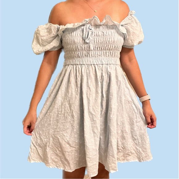 Dresses & Skirts - R. Vivimos Baby Blue Coquette Y2K Cottagecore Dress